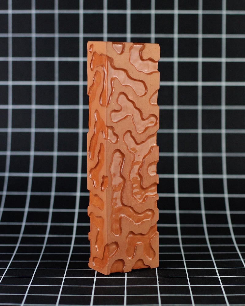 Sculptural hand craved brick