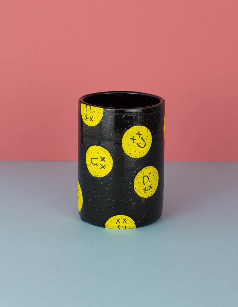 Black Smiley Ceramic  Tumblr