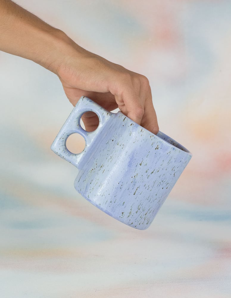 Light Blue Coffee Mug - Speckled