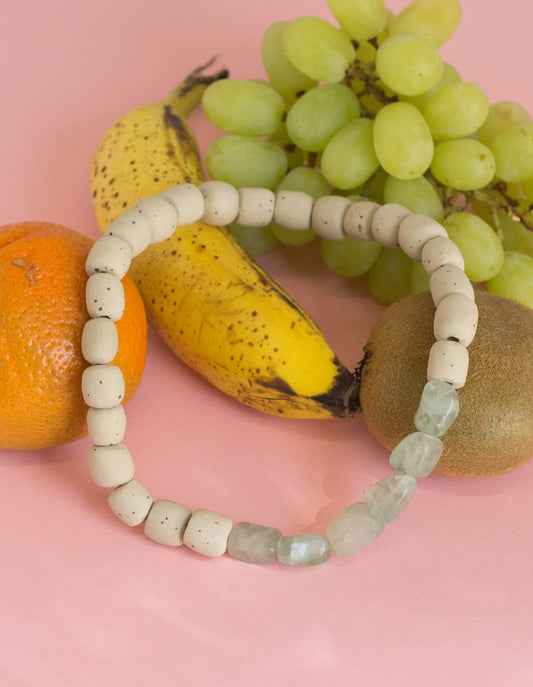 Stoneware + Fluorite Necklace