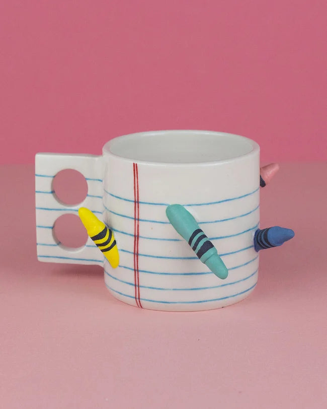 Crayola Sculptural Ceramic Mug