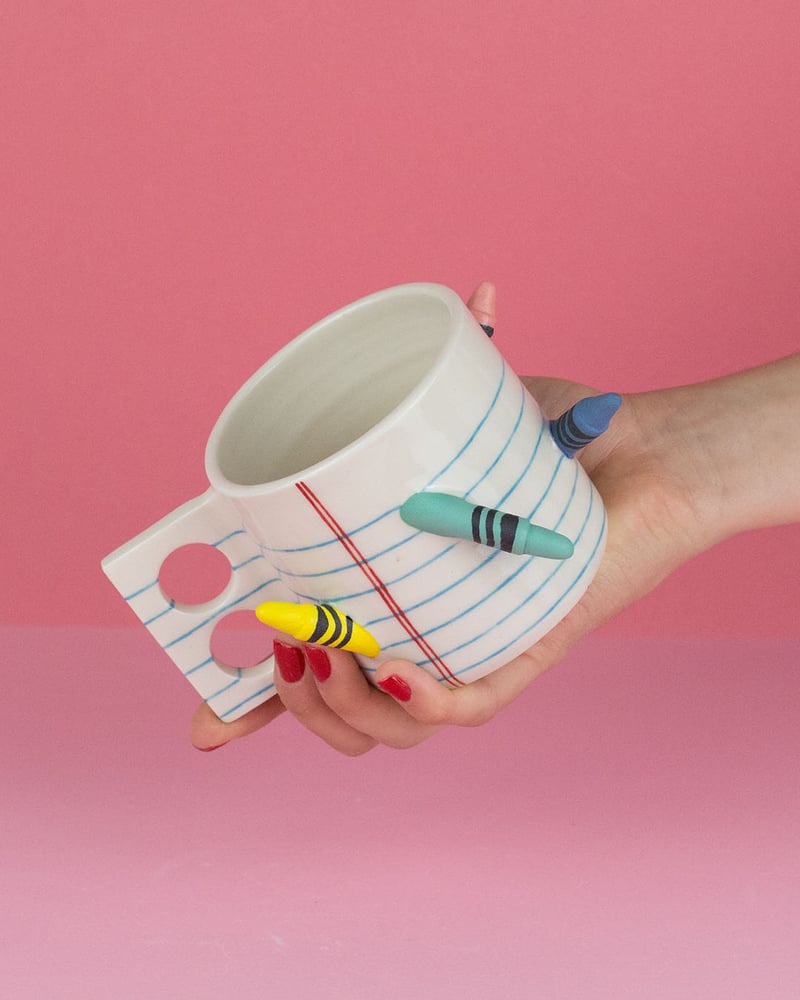 Crayola Sculptural Ceramic Mug