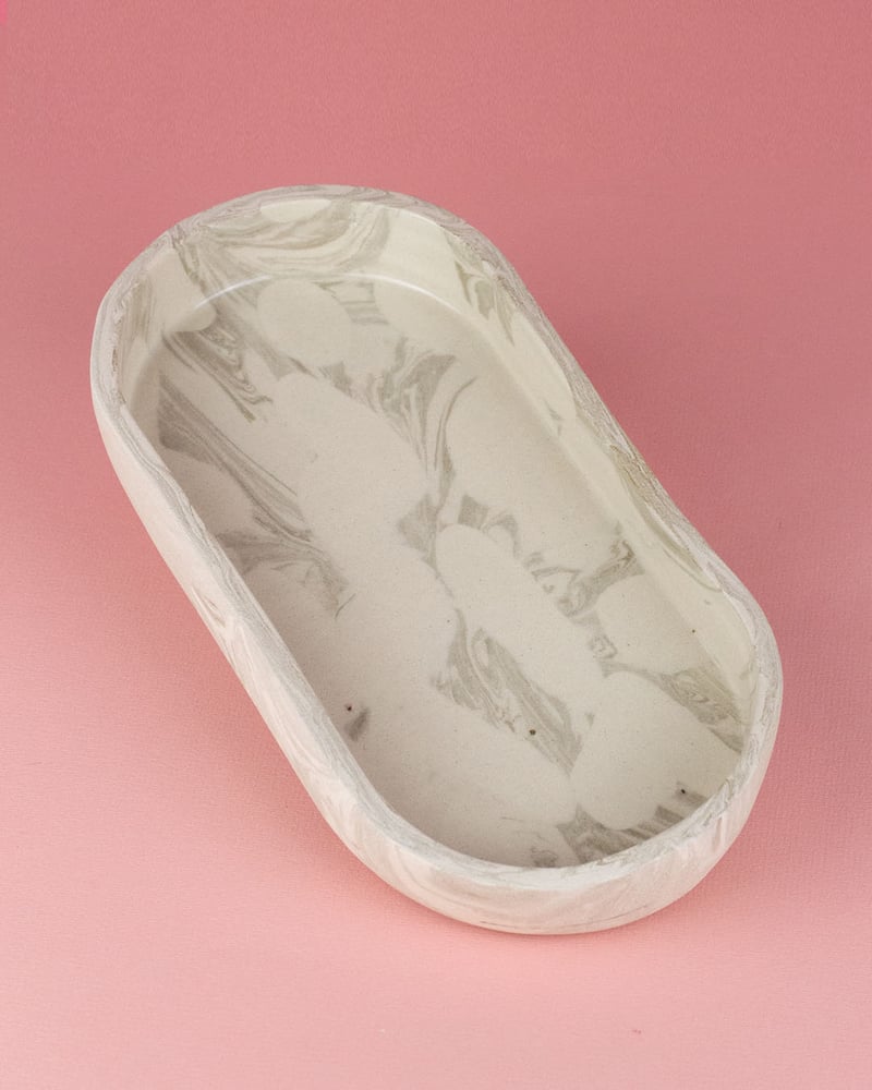 Marbled Ceramic Tray