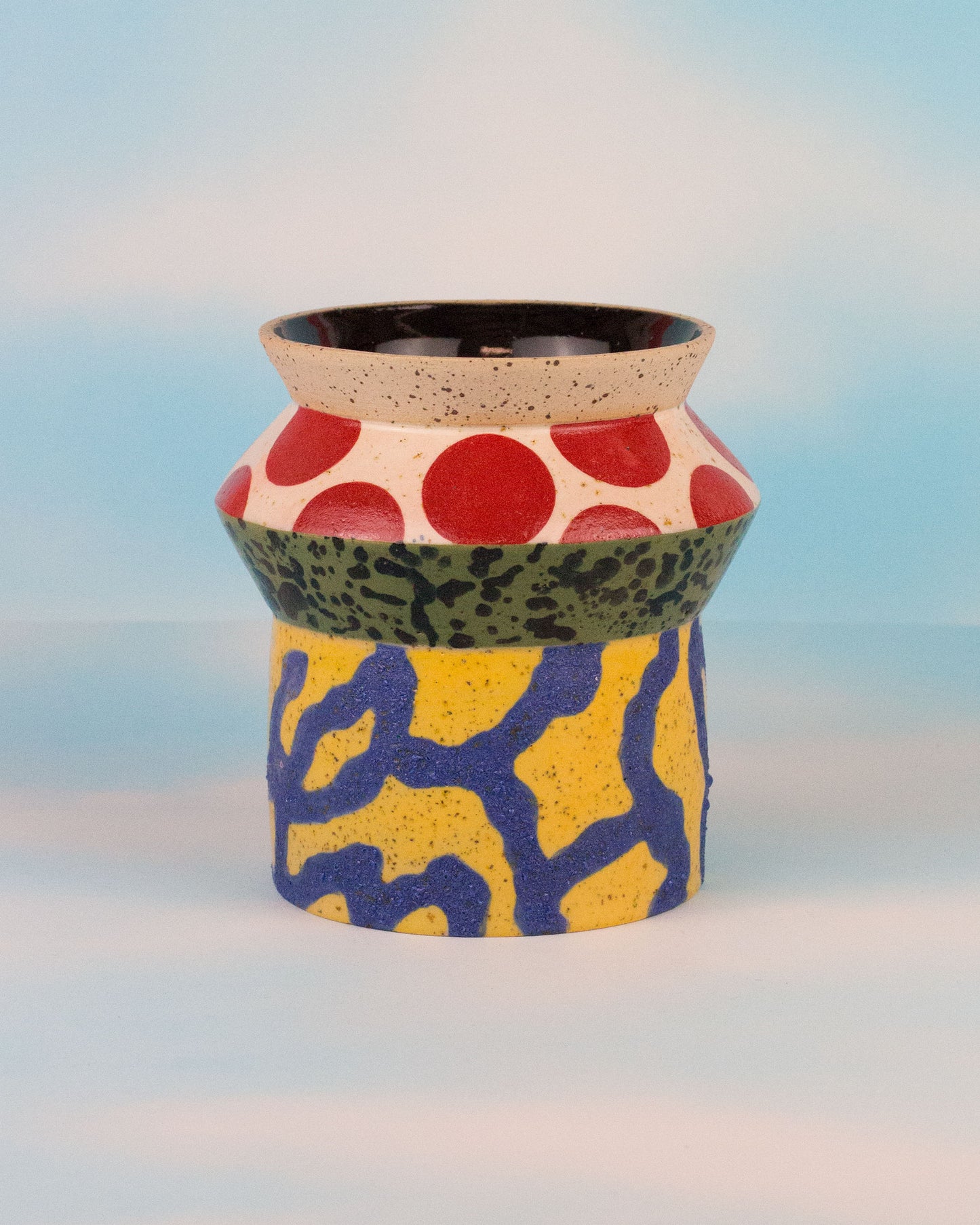 Geometric Patterned Medium Vase