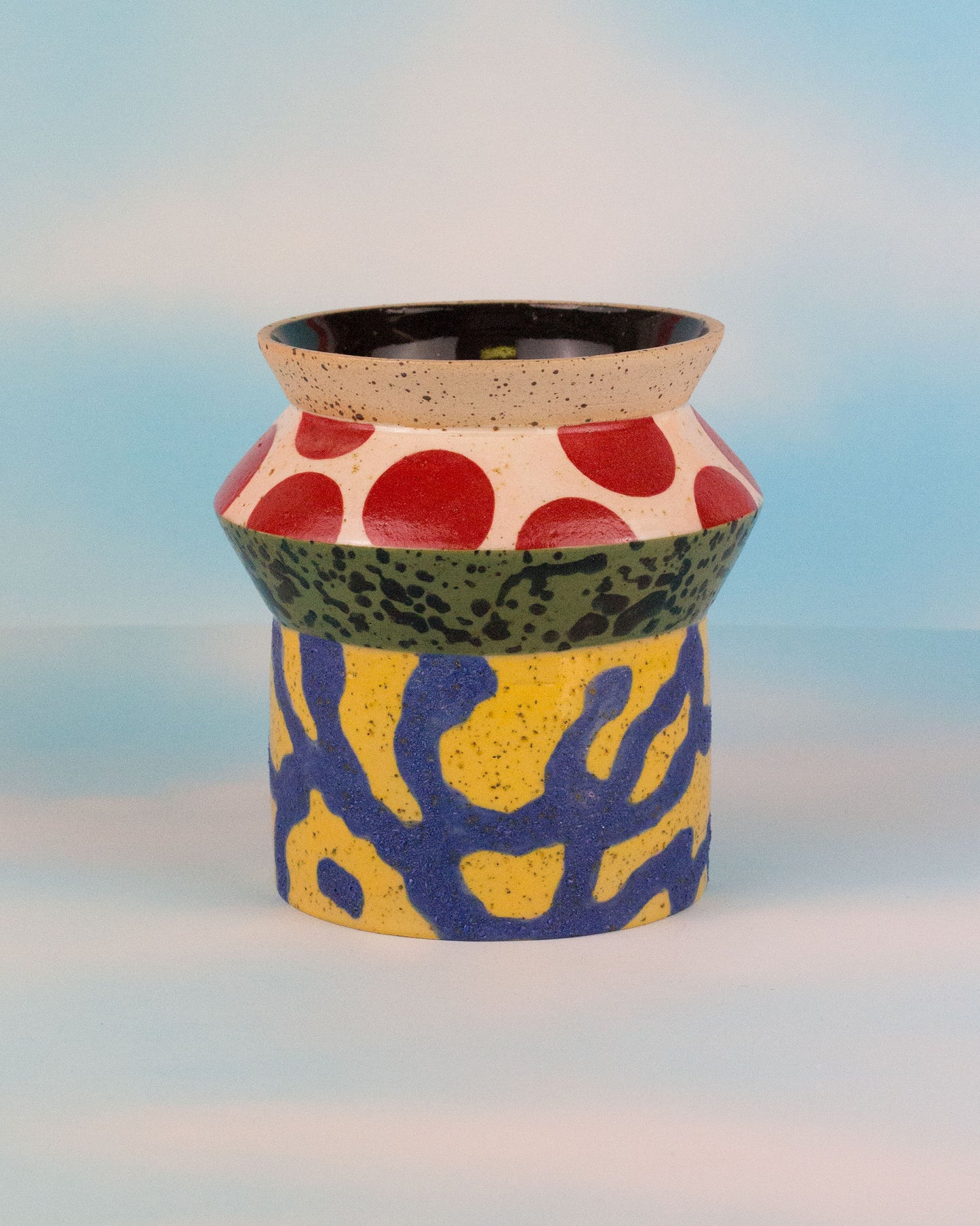 Geometric Patterned Medium Vase