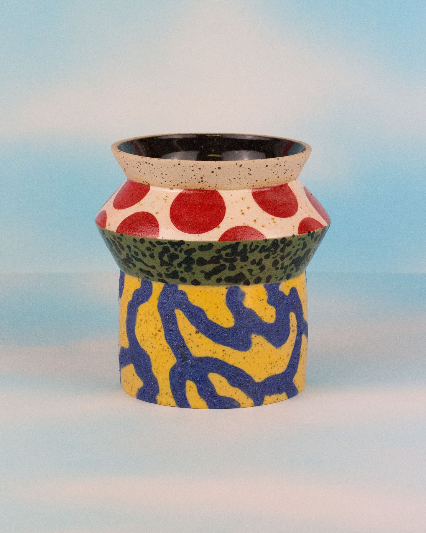 Geometric Patterned Medium Vase