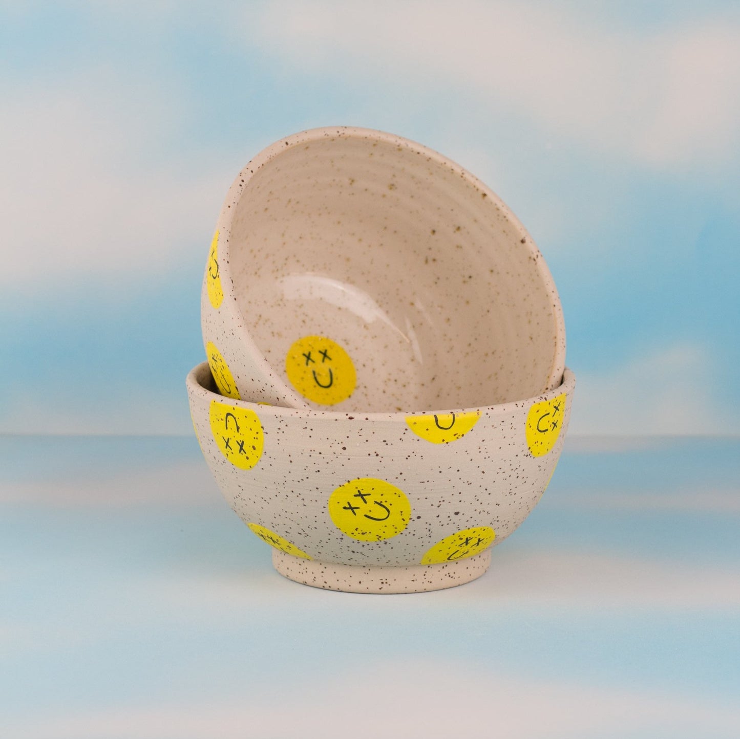 Smiley Bow - Speckled Stoneware