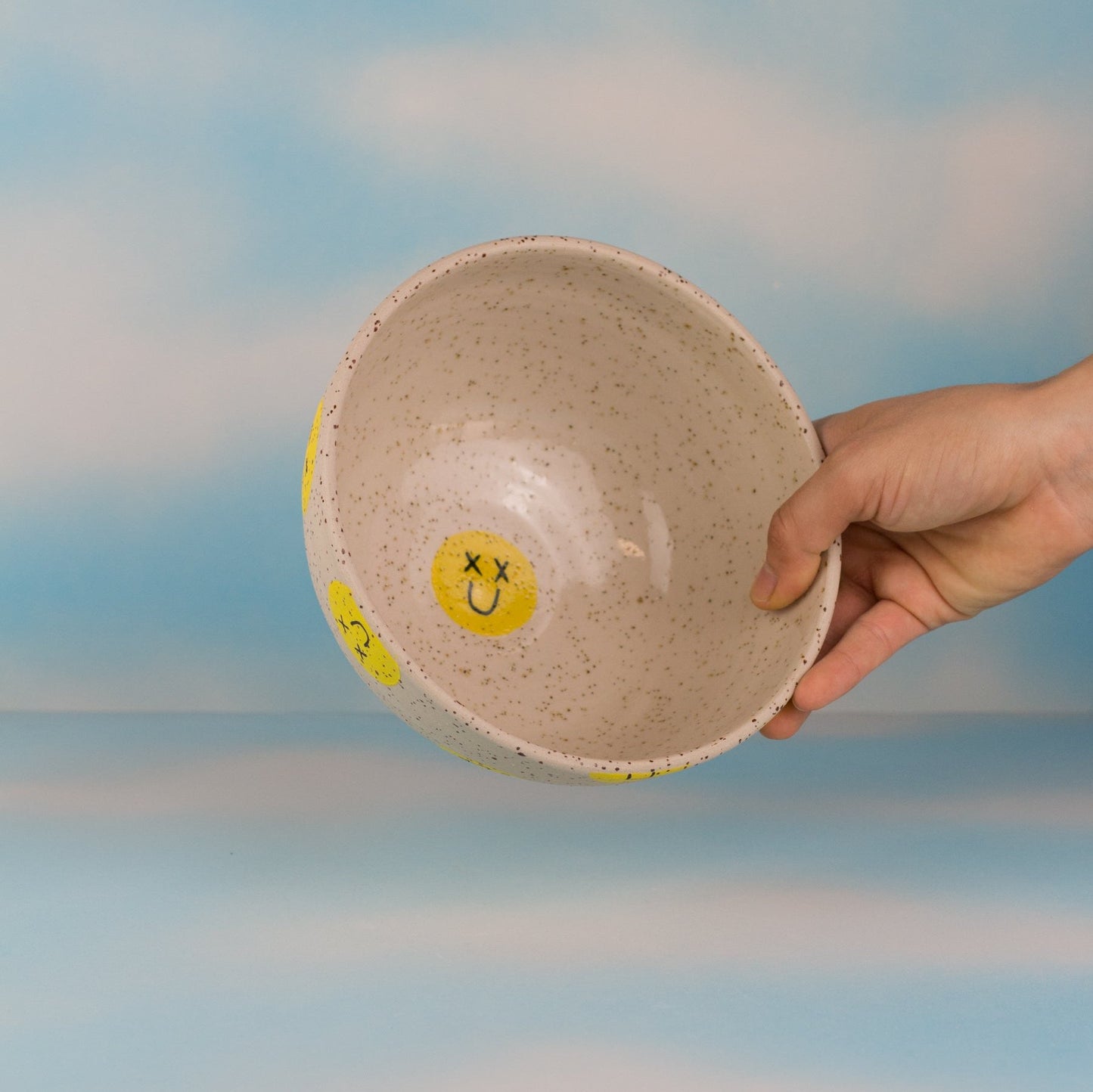 Smiley Bow - Speckled Stoneware