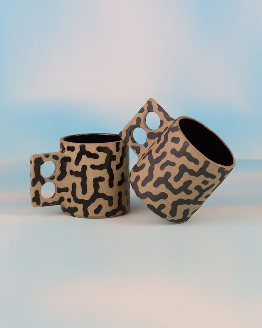 Toffee Patterned Stoneware Mug