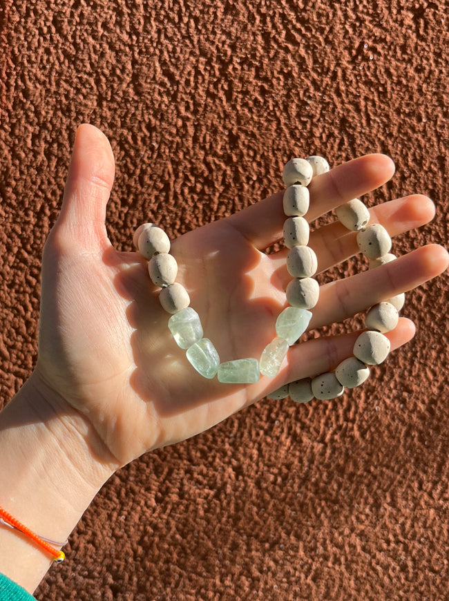 Stoneware + Fluorite Necklace