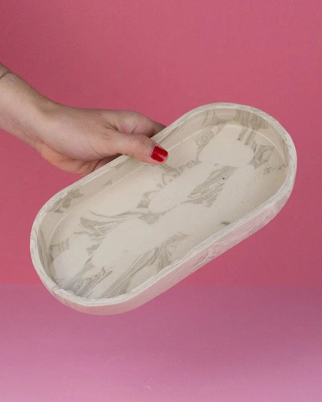 Marbled Ceramic Tray